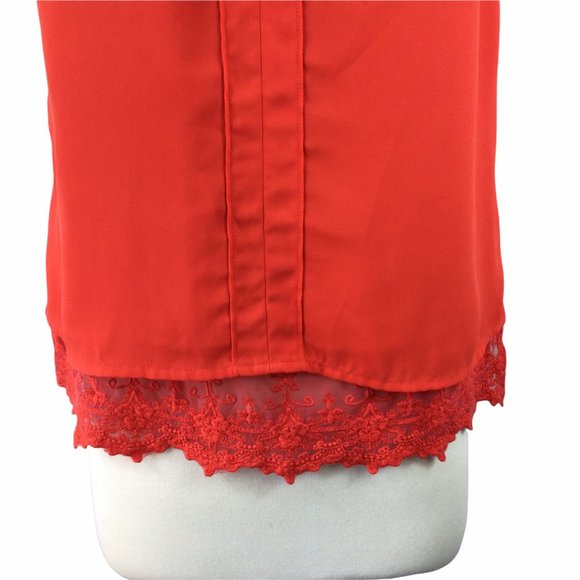 Skies are Blue Deep Peach Layered Tank, Medium - Picture 4 of 8